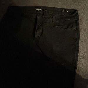 Old navy super skinny size 10 black jeans straight leg
